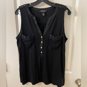 White House Black Market, Large, Sleeveless black top